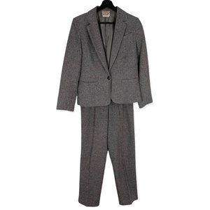 Vintage 70s TanJay Speckled Wool Blazer Pant Suit Medium